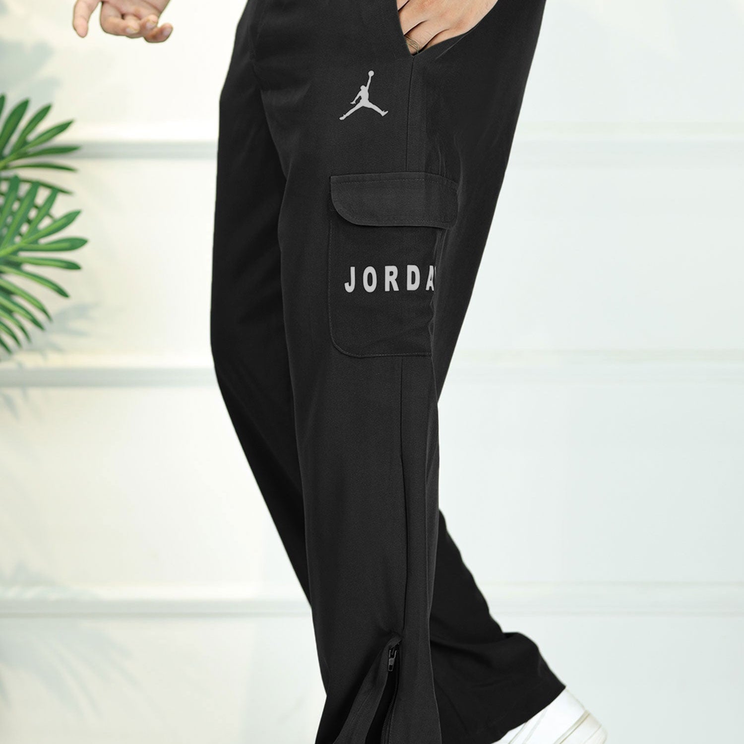Jrdn 'Flare-Zip' Tactical Cargo-Style Micron Sportswear Trouser