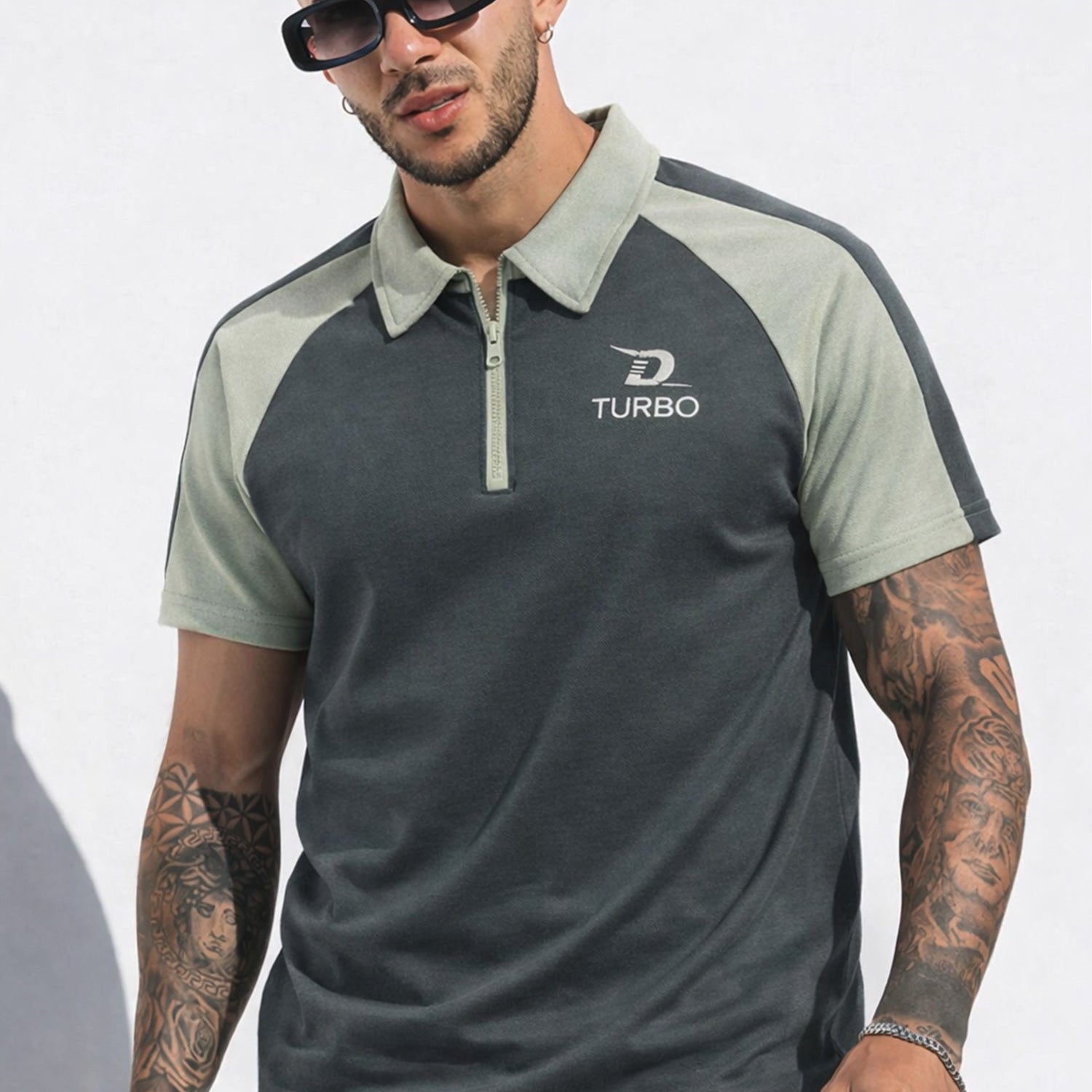 Turbo Modern Placket Men's Polo Shirt