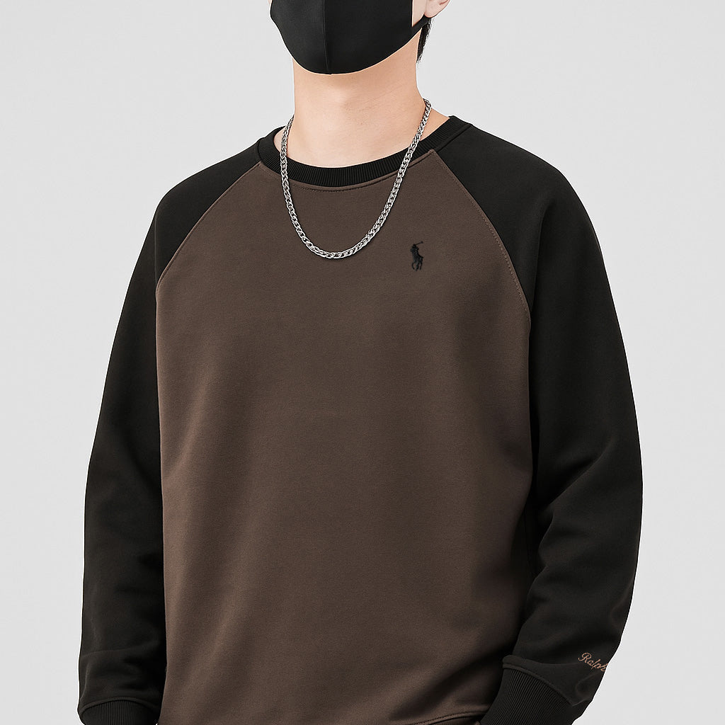 Rph Lren Raglan Pullover Round Neck Imported Men's Sweatshirt