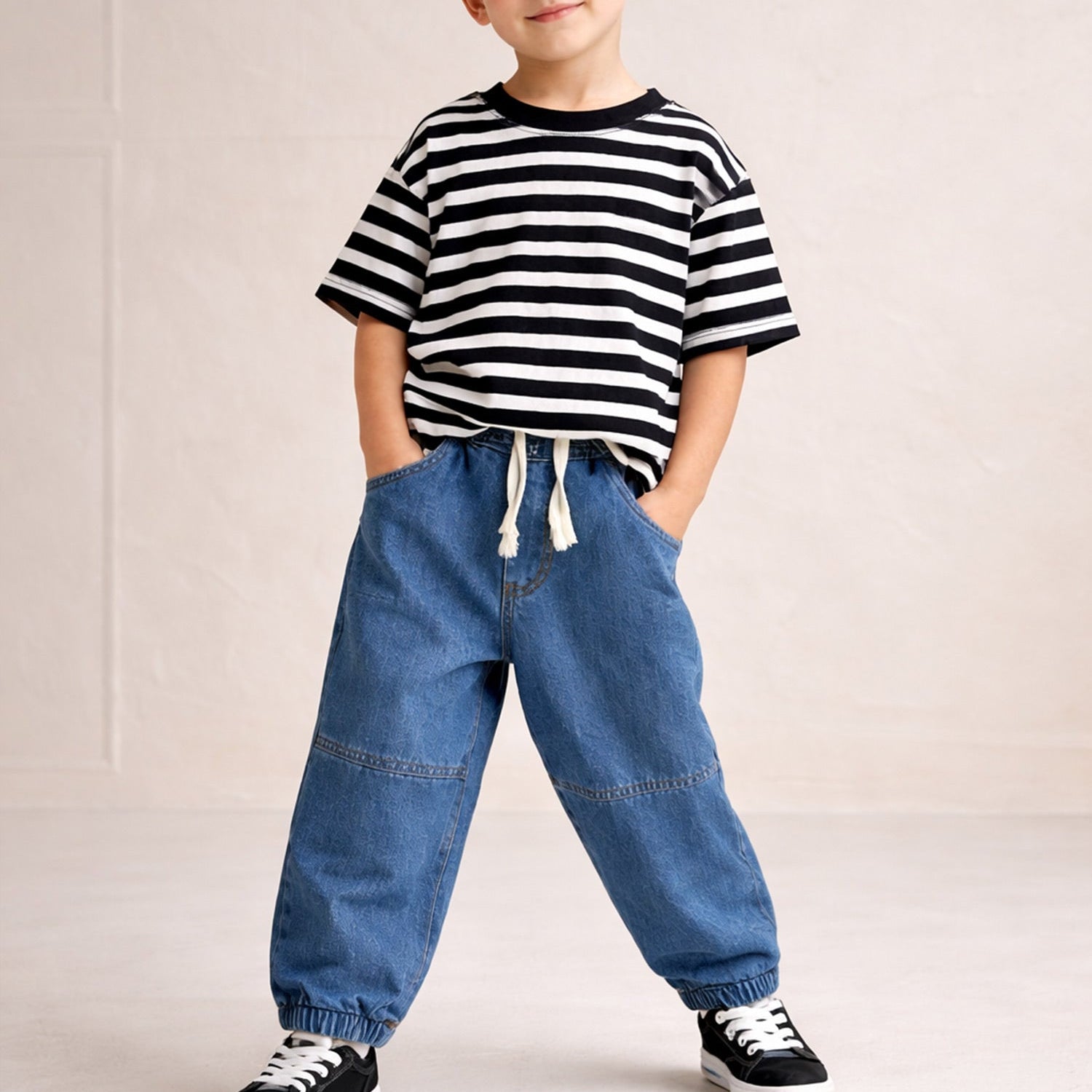 Turbo Pull Up Jeans For Boys