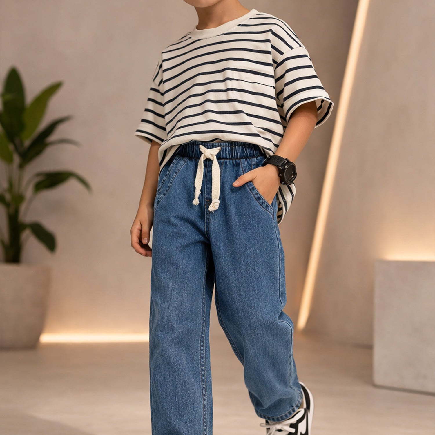 Turbo Denim Stretch Jeans For Boys