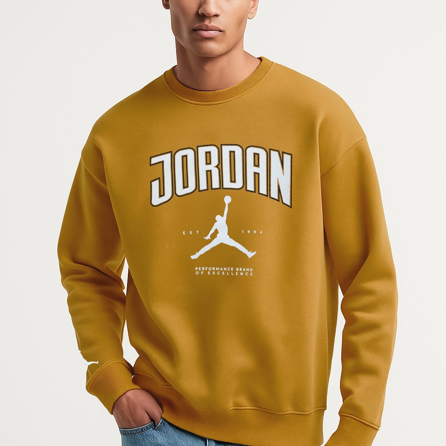Jrdn Flight Heritage Crew Neck Imported Sweatshirt