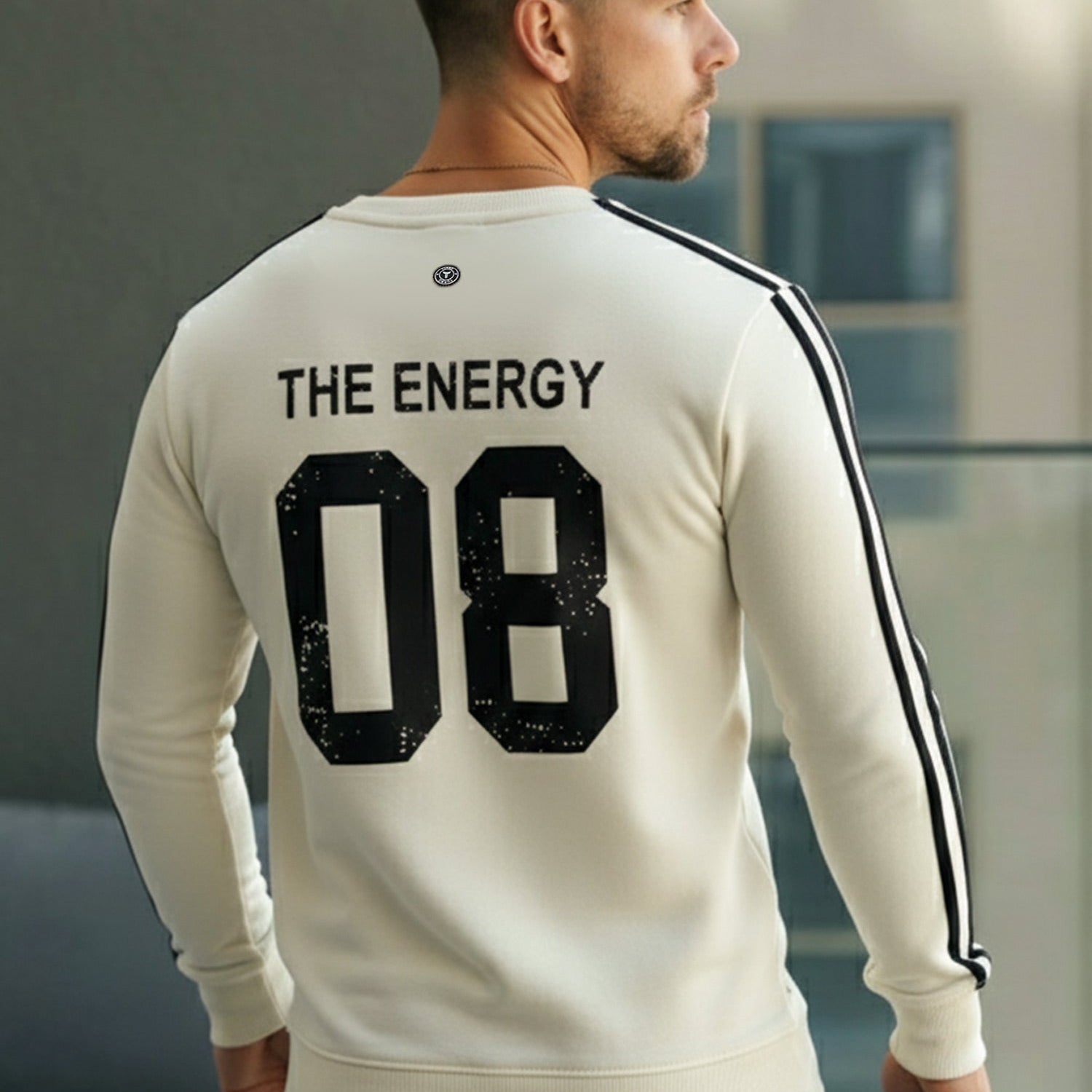 Turbo 3 Stripes Round Neck Men's Sweatshirt