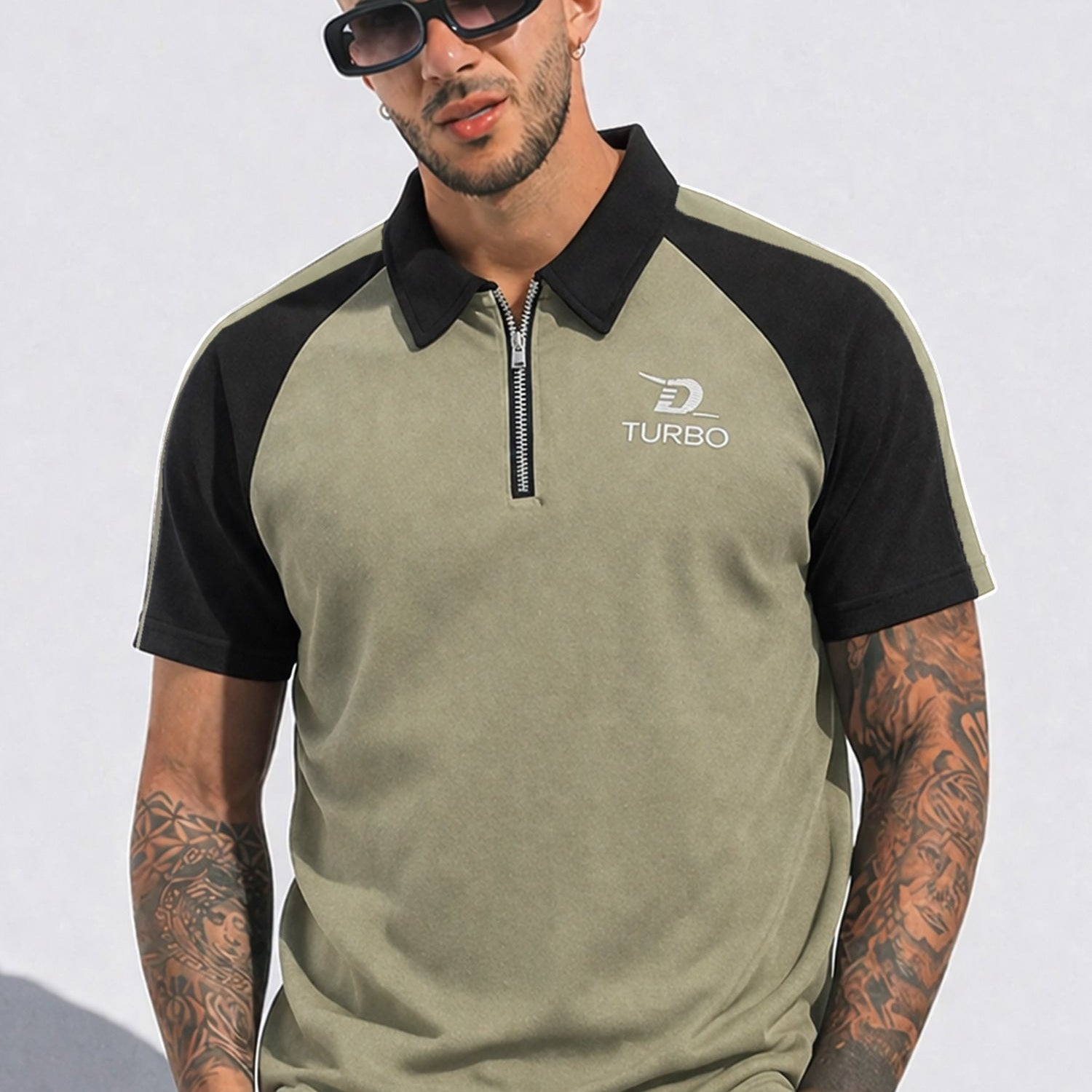 Turbo Modern Placket Men's Polo Shirt