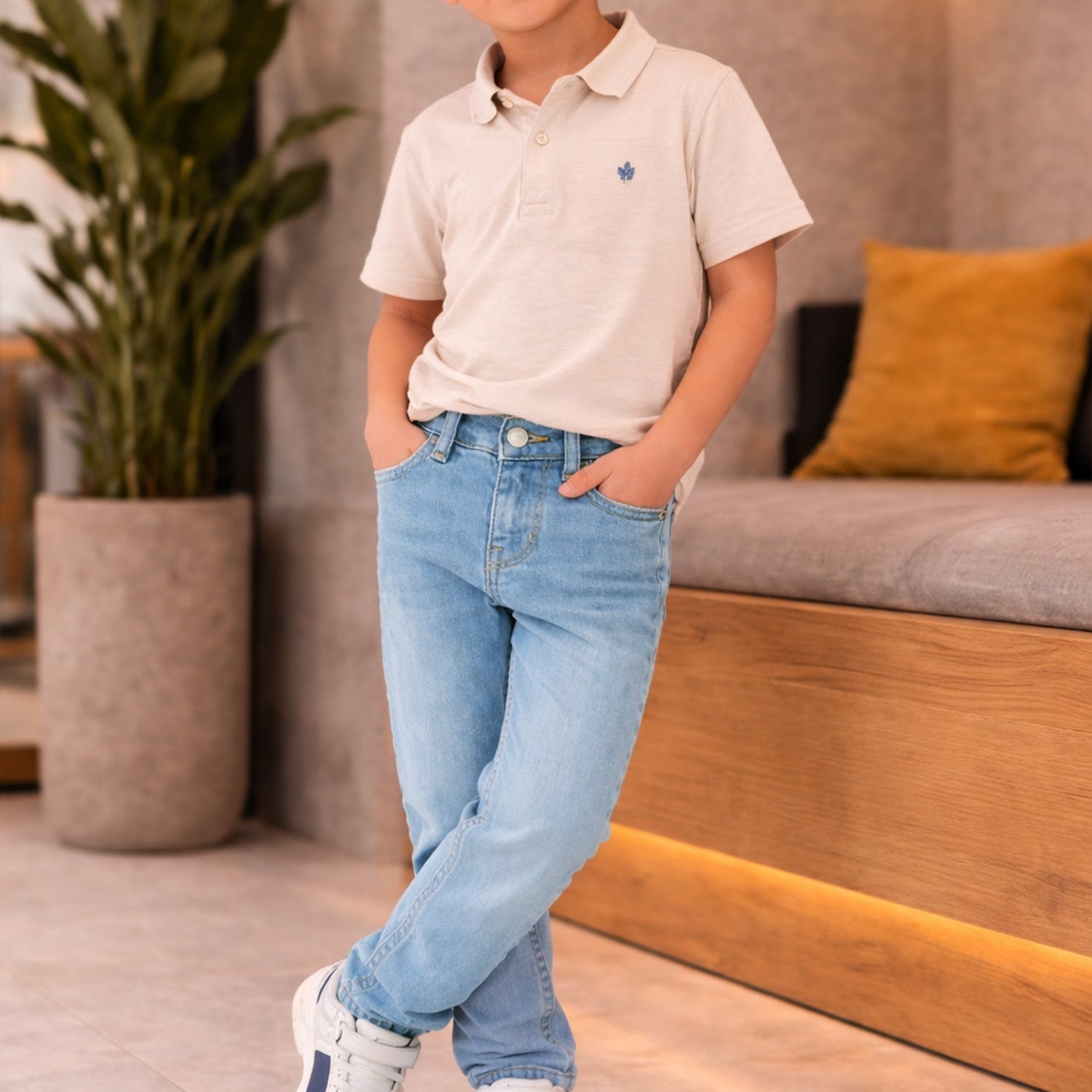 Turbo Urban-Star Jeans For Boys In Sky Blue