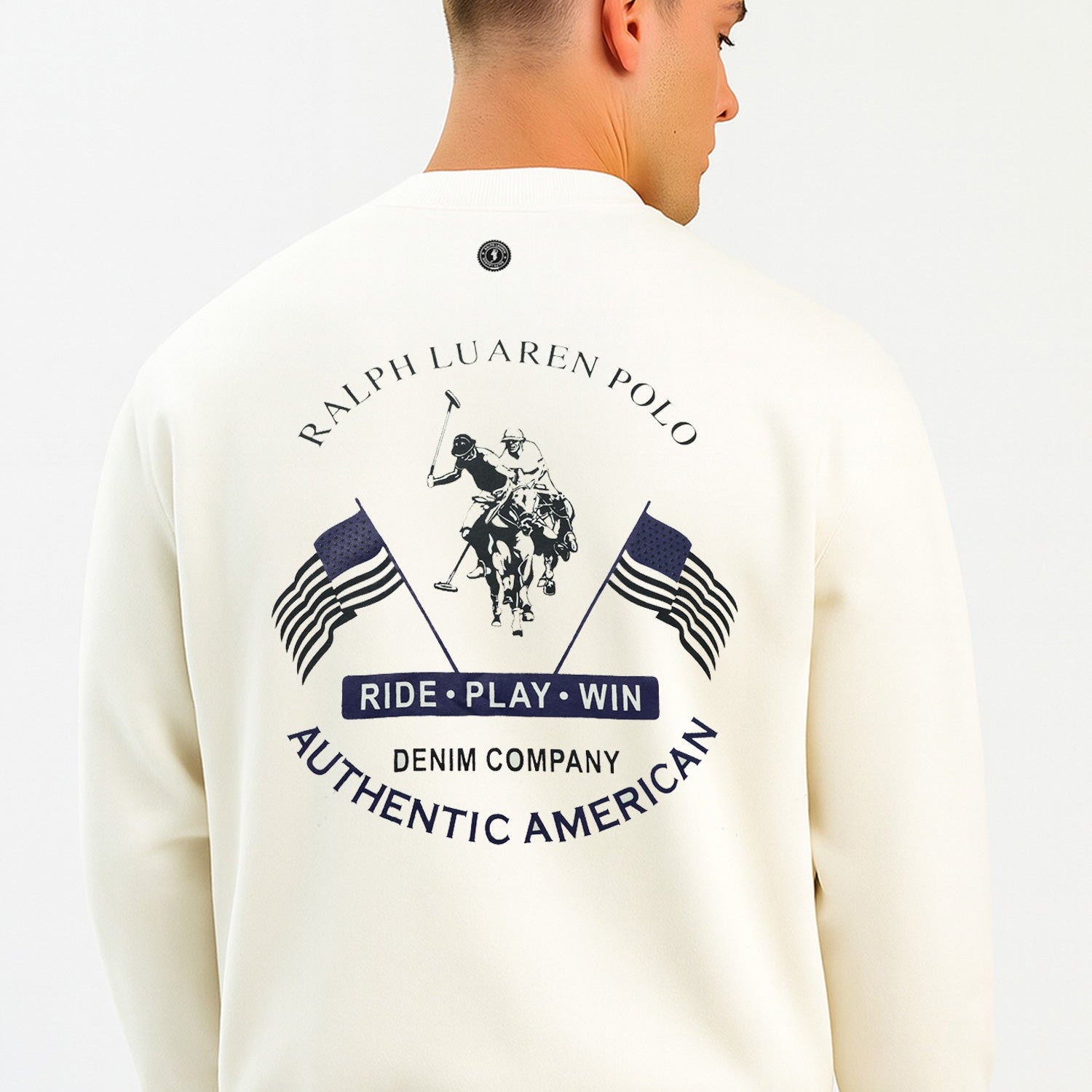 Rph Lren Neck Adele Round Neck Imported Men's Sweatshirt