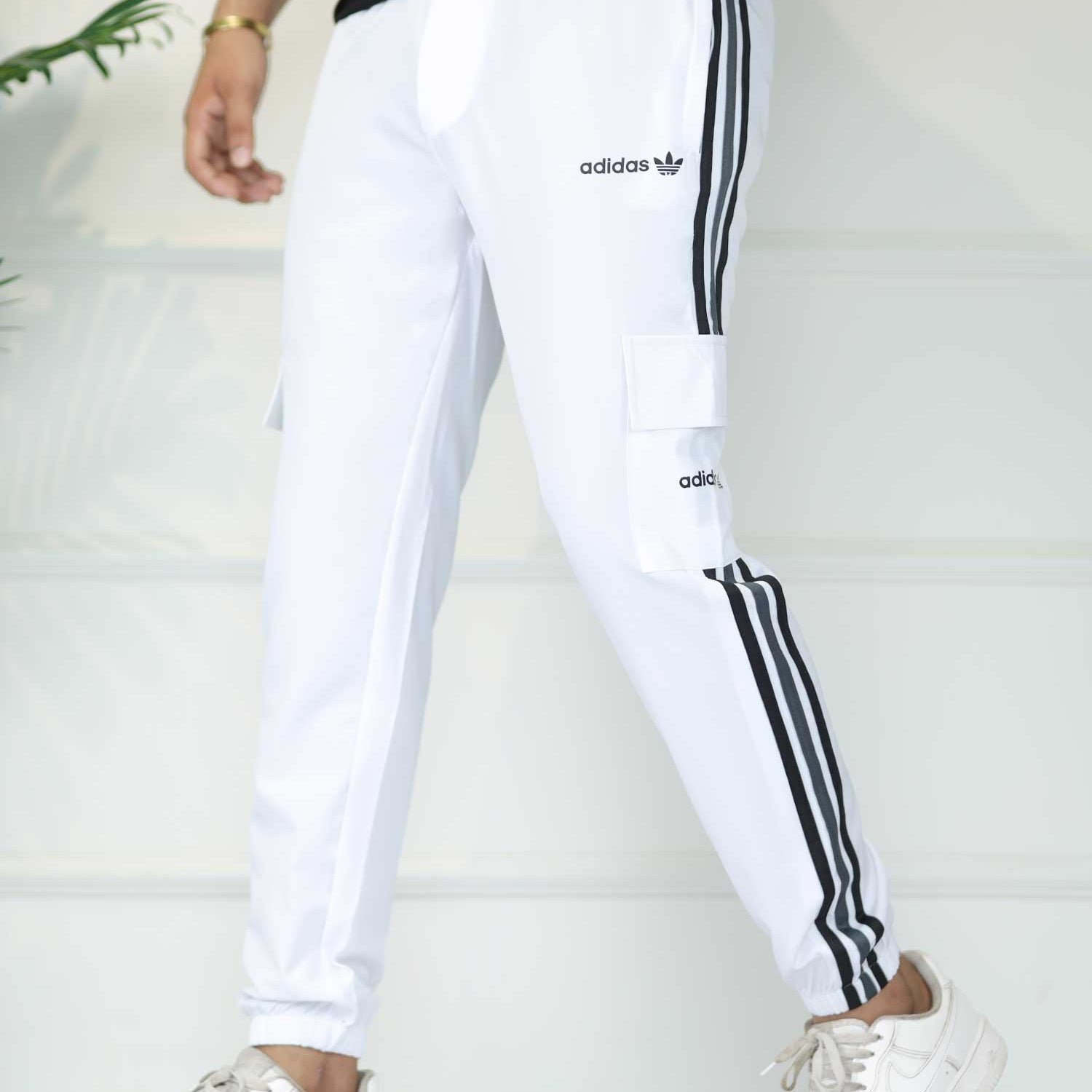 Adds Micro Stripes Slimfit Imported Sportswear Trouser