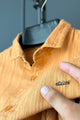 Turbo Self Stripe Motif Long Sleeve Cotton Casual Shirt
