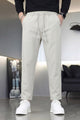 Men's Plain Micro Relaxed Fit Trouser In Beige