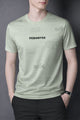 Mens Calm Fit Round Neck T-shirt In Beige