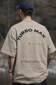 Turbo Calm Edge Men's Oversize Tee In Beige