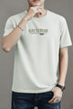 Mens Wear Plan Round Neck T-shirt In Beige