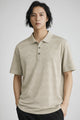 Men's Urban Essential Silk Polo T-Shirt In Beige