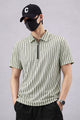 Turbo Urban Zip Line Men's Polo Shirt In Beige