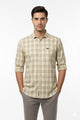 Turbo FearLess Checked Long Sleeve Cotton Casual Shirt