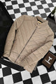 Cross Pattern Bubble Padded Imported Puffer Jacket