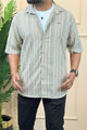 Turbo Spring Edit Textured Casual Shirt In Beige