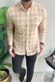 Turbo FearLess Checked Long Sleeve Cotton Casual Shirt