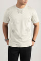 Mens Light Choice Round Neck T-shirt In Beige