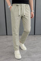 Tmy Drawstring Waist Elastic Slim-Fit Trouser