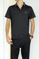 Turbo Diamond Motif Collar Stitchless Men's Polo Shirt