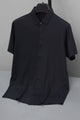 Turbo Seamless Smooth Silk Casual Shirt Black