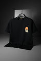 Turbo Retro Men's Round Neck T-Shirt In Black