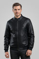 Splash FAV Textured Suede Leather Jacket In Black
