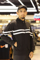 Nke Track Top "Pitch" Men Zipper Upper In Black