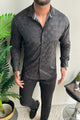 Turbo Splash Printed Long Sleeve Cotton Casual Shirt