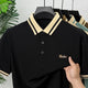 Turbo Rib Collared Style Men's Polo T-Shirt In Black