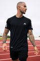 Adds Club 3-Stripes Tennis Imp Dry-Fit Tee In Black