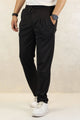 Turbo Comfort Front Plate Regular Straight-Fit Trouser In Black