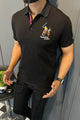 Turbo Polo Club Horse Pony Badge Men's Polo Shirt