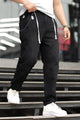 Turbo Side Cargo Style Denim Baggy Jeans In Black
