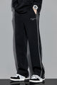 Turbo Piping Detailing  Loose Bottom Trouser In Black
