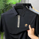 Turbo Embroidered Emblem Polo T-Shirt In Black