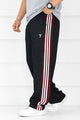 Turbo Classy Stripe Elegant Men's Trouser In Black