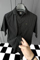 Turbo Wave Texture Crochet Casual Shirt
