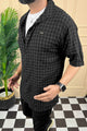 Turbo Premium Lightweight Half Sleeve Casual Shirt In Black