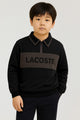Lcste Block Panel Coller Style Unisex Kids SweatShirt In Black