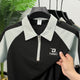 Turbo Modern Placket Men's Polo Shirt In Black