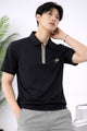 Turbo Embroidered Emblem Polo T-Shirt In Black