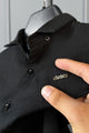 Turbo Organic MonoChromatic Long Sleeve Cotton Casual Shirt