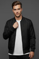 Comfy Cozy Rib Style Imported Light Weight Jacket In Black