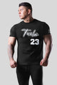 Turbo Heritage '23' Throwback Script Dry-Fit Tee In Black
