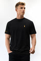 Plo Regular Shor Slevees Men's Tee In Black