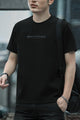 Mens Natural Fit Round Neck T-shirt In Black