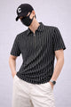 Turbo Urban Zip Line Men's Polo Shirt In Black