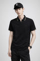 Turbo Waffle Knit Texture Men's Polo T-Shirt